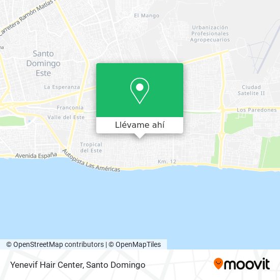 Mapa de Yenevif Hair Center