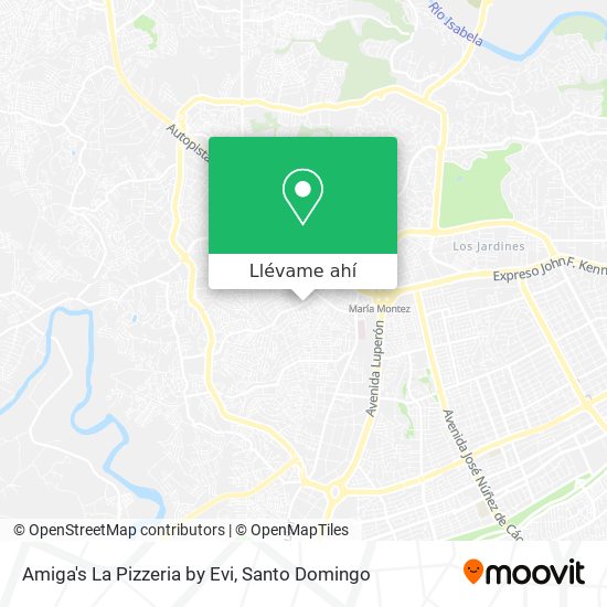 Mapa de Amiga's La Pizzeria by Evi