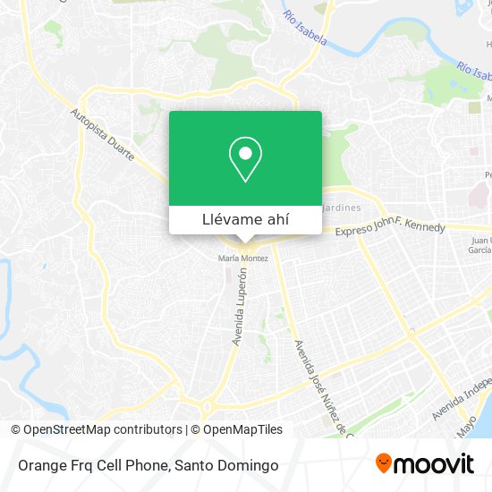 Mapa de Orange Frq Cell Phone