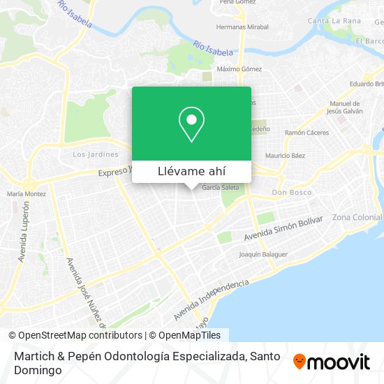 Mapa de Martich & Pepén Odontología Especializada