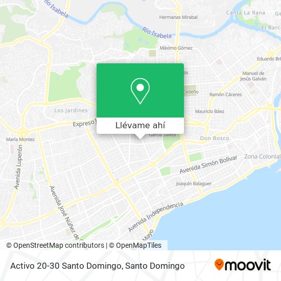 Mapa de Activo 20-30 Santo Domingo