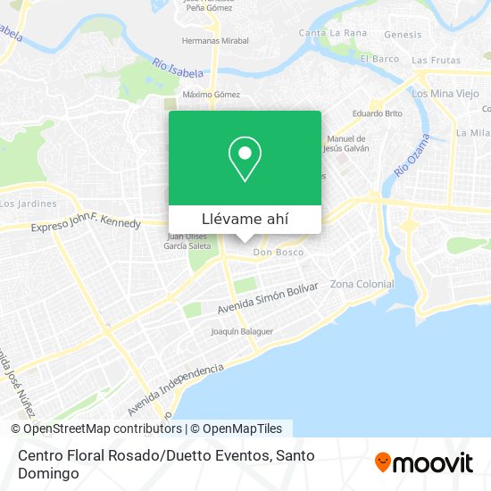 Mapa de Centro Floral Rosado / Duetto Eventos