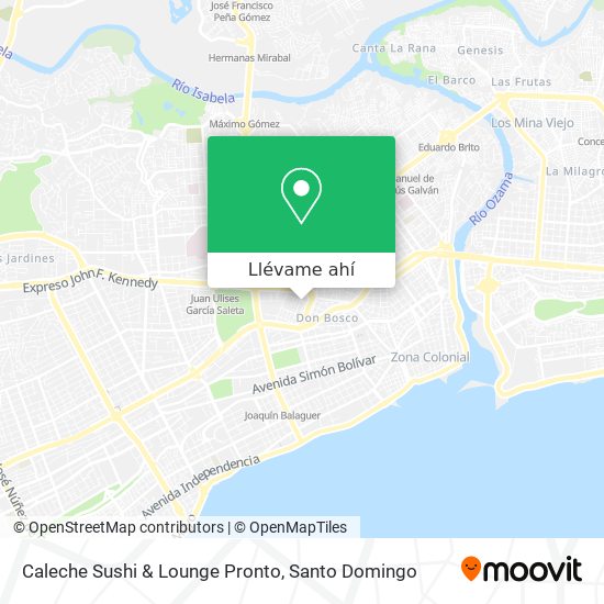 Mapa de Caleche Sushi & Lounge Pronto