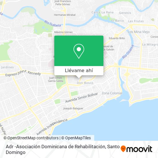 Mapa de Adr -Asociación Dominicana de Rehabilitación