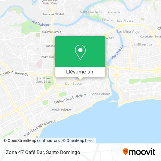 Mapa de Zona 47 Café Bar