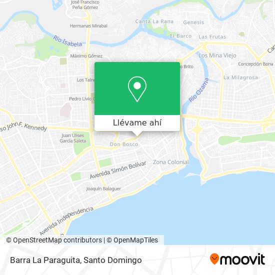 Mapa de Barra La Paraguita