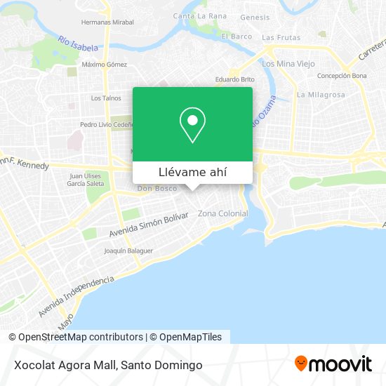 Mapa de Xocolat Agora Mall