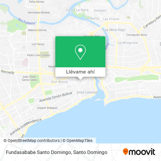 Mapa de Fundasababe Santo Domingo