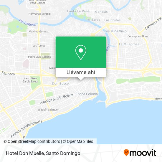 Mapa de Hotel Don Muelle