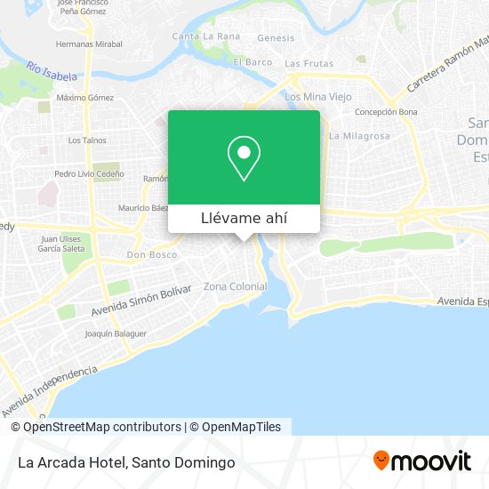 Mapa de La Arcada Hotel