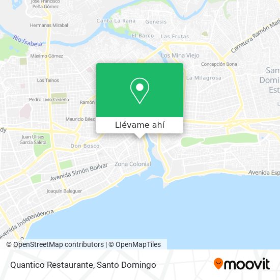 Mapa de Quantico Restaurante