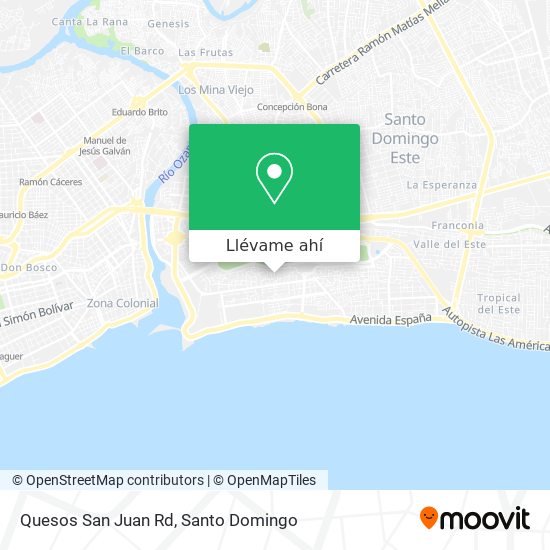 Mapa de Quesos San Juan Rd
