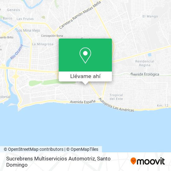 Mapa de Sucrebrens Multiservicios Automotriz
