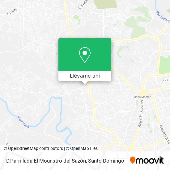 Mapa de D,Parrillada El Mounstro del Sazón