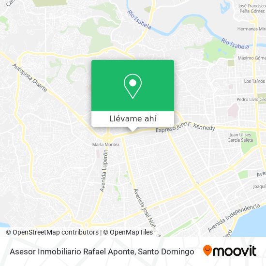 Mapa de Asesor Inmobiliario Rafael Aponte
