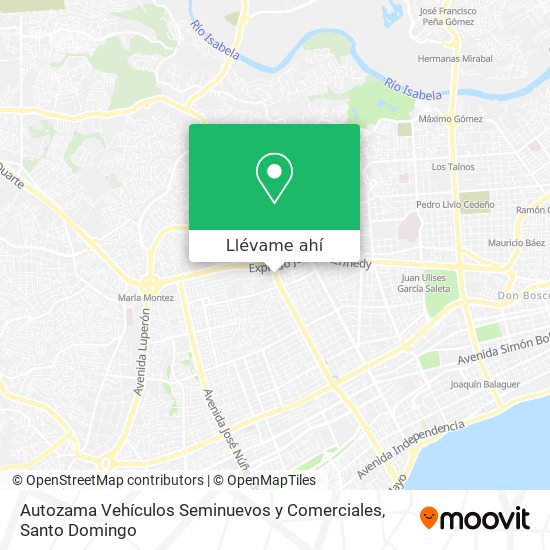Mapa de Autozama Vehículos Seminuevos y Comerciales