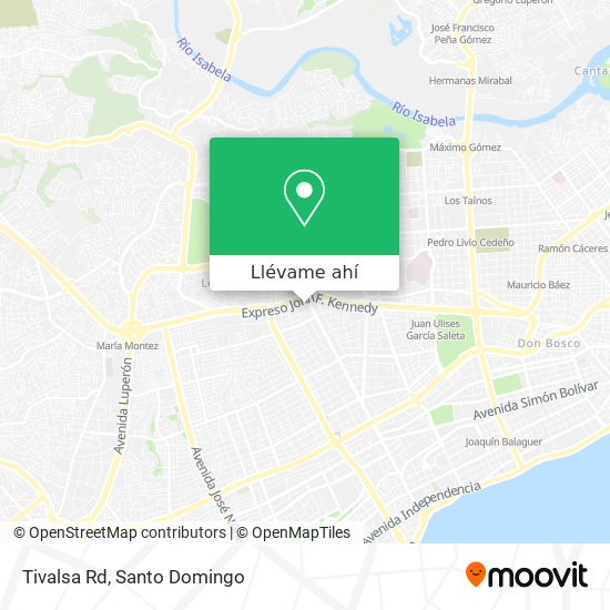 Mapa de Tivalsa Rd