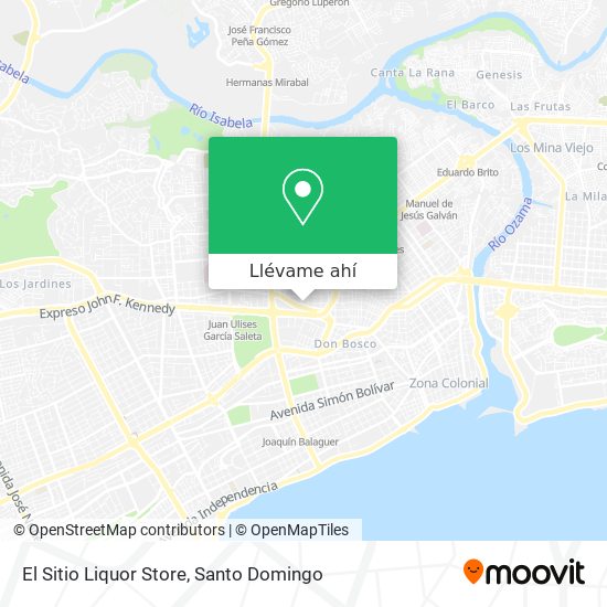 Mapa de El Sitio Liquor Store