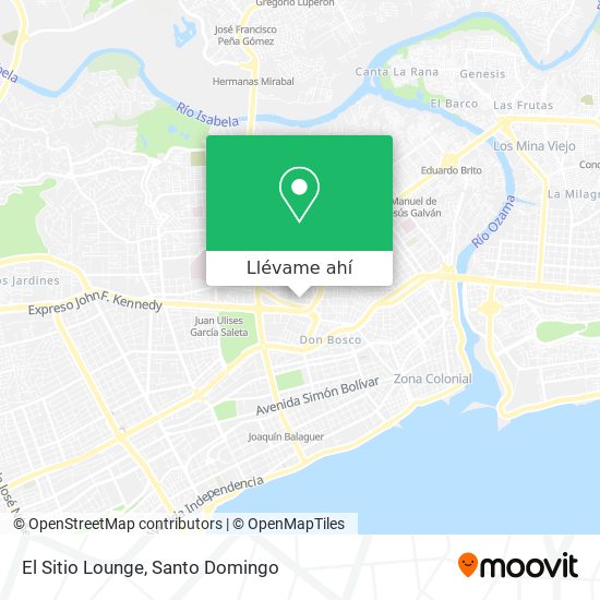 Mapa de El Sitio Lounge