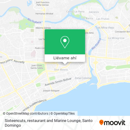 Mapa de Sixteencuts, restaurant and Marine Lounge