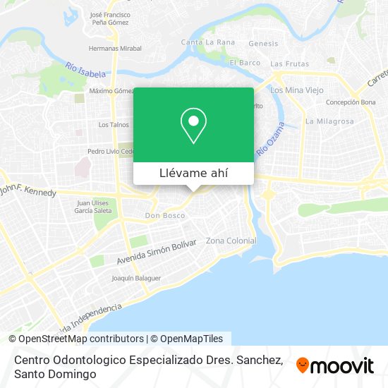 Mapa de Centro Odontologico Especializado Dres. Sanchez