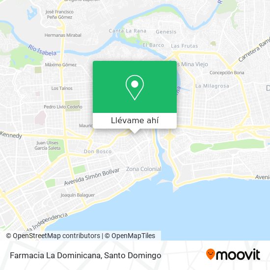 Mapa de Farmacia La Dominicana