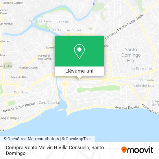 Mapa de Compra Venta Melvin H Villa Consuelo