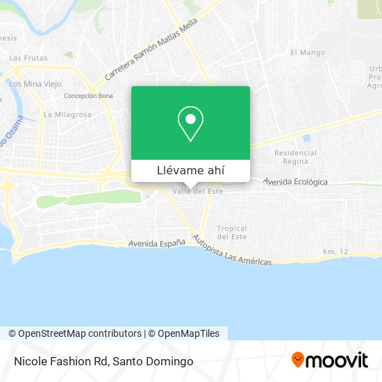 Mapa de Nicole Fashion Rd