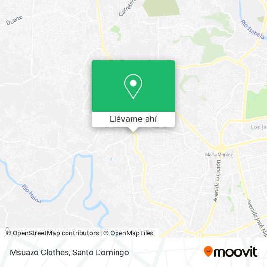 Mapa de Msuazo Clothes
