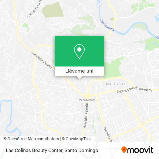 Mapa de Las Colinas Beauty Center