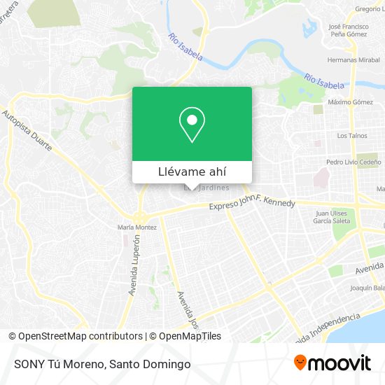 Mapa de SONY Tú Moreno