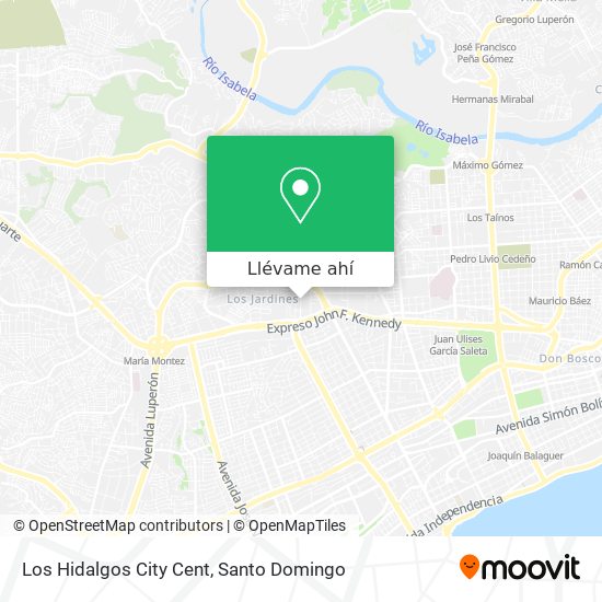 Mapa de Los Hidalgos City Cent
