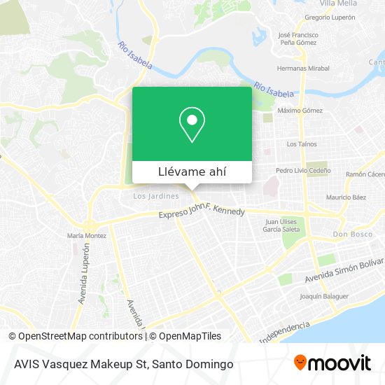 Mapa de AVIS Vasquez Makeup St