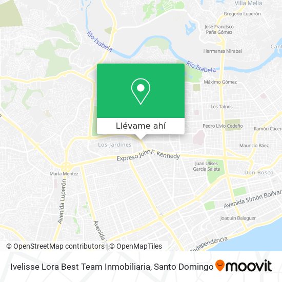 Mapa de Ivelisse Lora Best Team Inmobiliaria