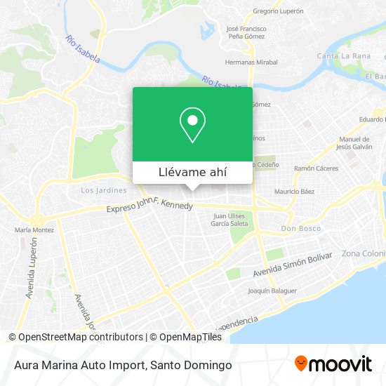 Mapa de Aura Marina Auto Import