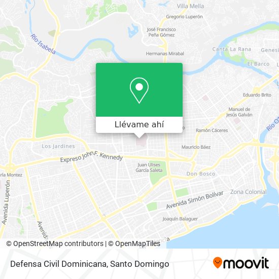 Mapa de Defensa Civil Dominicana