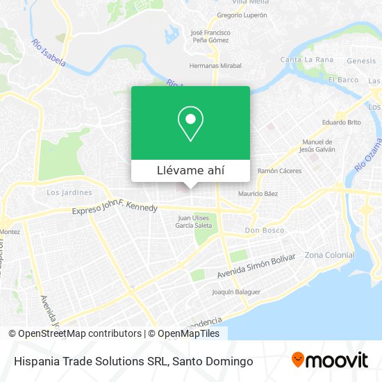 Mapa de Hispania Trade Solutions SRL