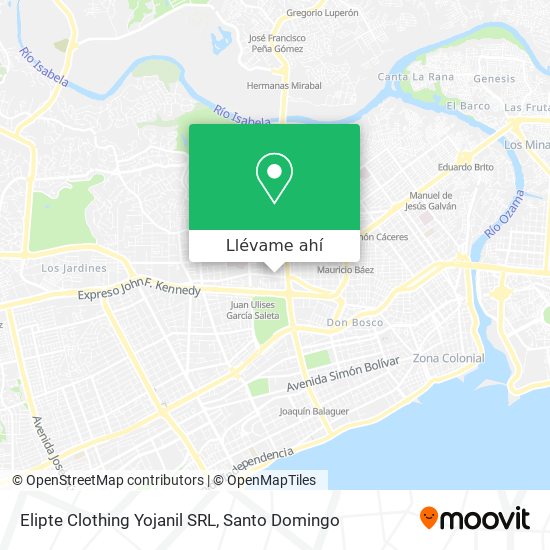 Mapa de Elipte Clothing Yojanil SRL