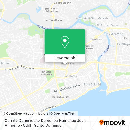 Mapa de Comite Dominicano Derechos Humanos Juan Almonte - Cddh
