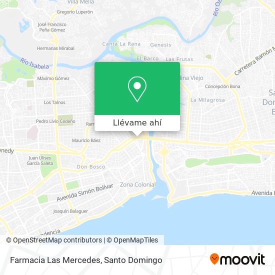 Mapa de Farmacia Las Mercedes