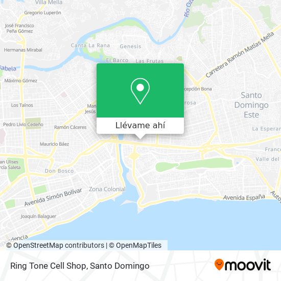 Mapa de Ring Tone Cell Shop