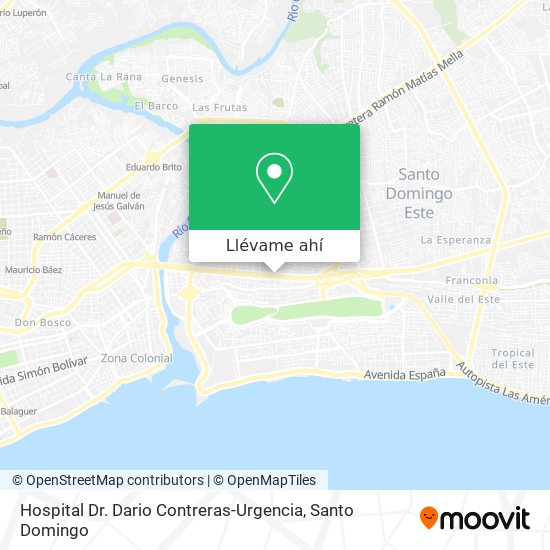 Mapa de Hospital Dr. Dario Contreras-Urgencia