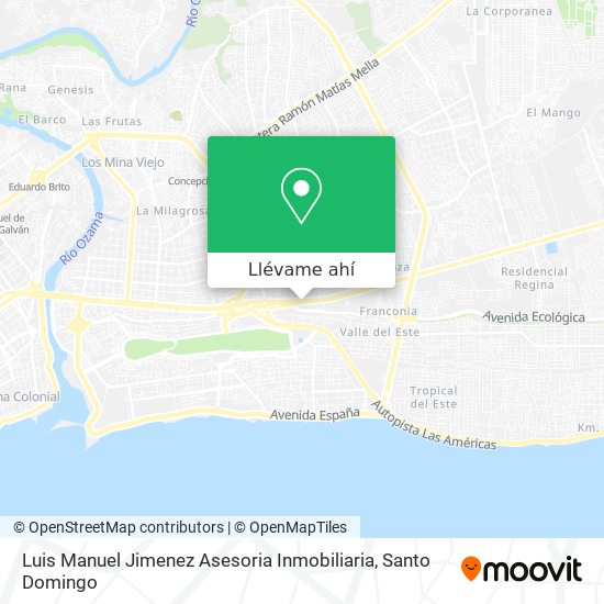 Mapa de Luis Manuel Jimenez Asesoria Inmobiliaria