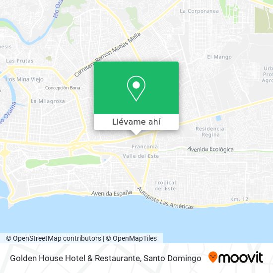 Mapa de Golden House Hotel & Restaurante