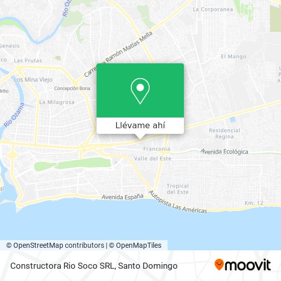Mapa de Constructora Rio Soco SRL
