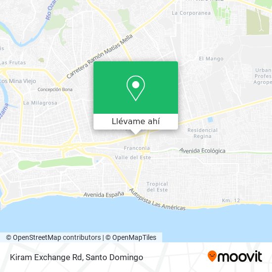 Mapa de Kiram Exchange Rd