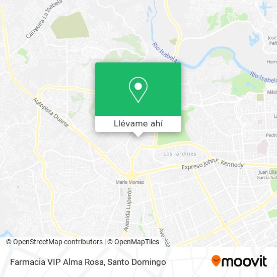 Mapa de Farmacia VIP Alma Rosa