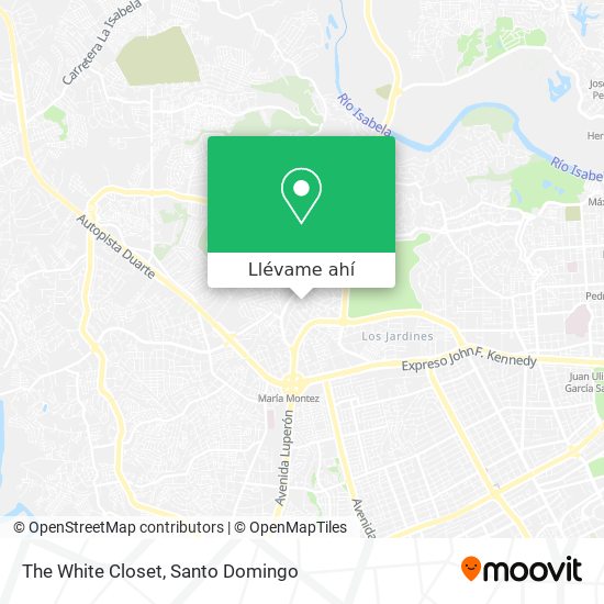 Mapa de The White Closet