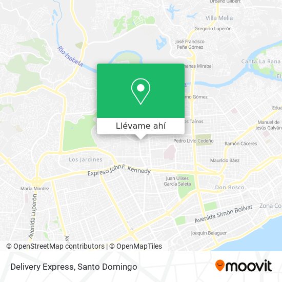 Mapa de Delivery Express