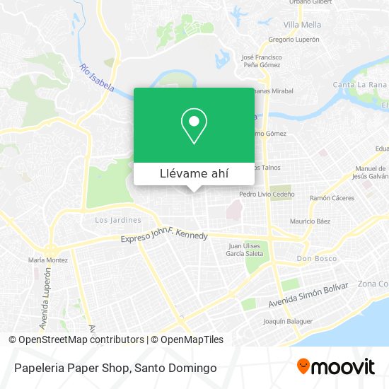 Mapa de Papeleria Paper Shop